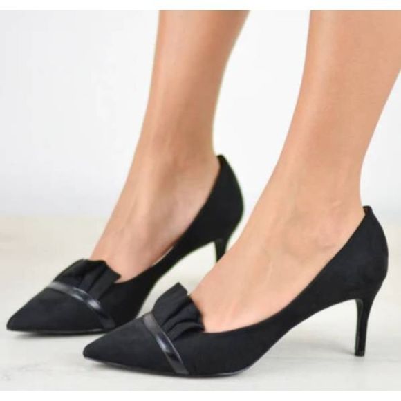 Journee Collection Womens Marek Pointed Toe Mid Heel Pumps Size 8M - Picture 7 of 7